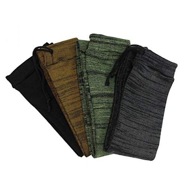 PXDREAM Pistol Case 5 PXDREAM Tactical Handgun Sleeve Pistol Gun Sock 15 Inch -Brown