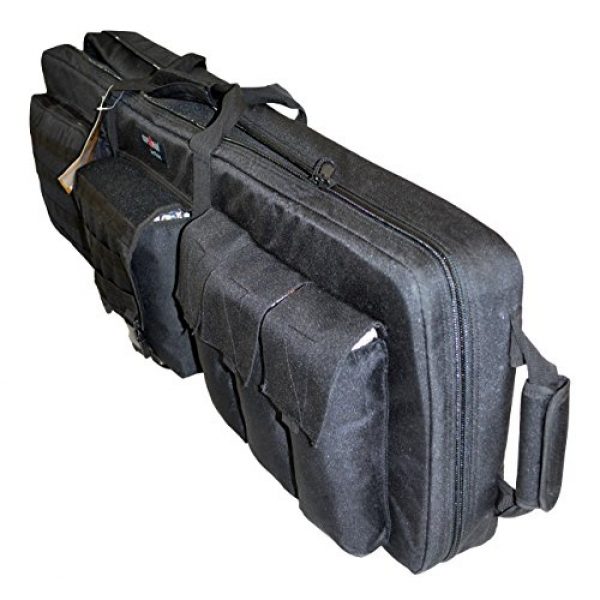 Explorer Cases Rifle Case 4 Explorer Rolling 3-Rifle Case, Black, 46 x 13.5 x 4-Inch