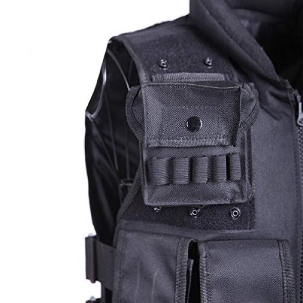 Moontie Airsoft Tactical Vest 2 Moontie Military Tactical Vest, Paintball Camouflage Molle Hunting Vest Assault Shooting Hunting Security Waistcoat