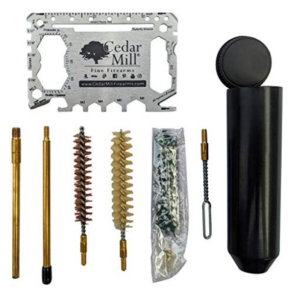 Cedar Mill Fine Firearms Pistol Case 2 Cedar Mill Fine Firearms -Worlds Smallest Micro Pistol Cleaning Kit for Handguns | Free Super-X Tool Bundle with Hard Gun Case Pistol Case (Urban Gray) |TSA Approved with Pick and Pluck Foam (2 items)