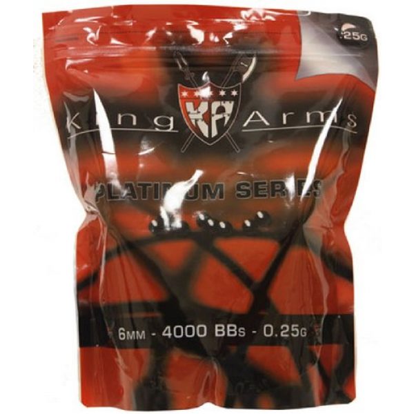 King Arms Airsoft BB 1 King Arms Platinum Series 0.25-gram BBs 4000-ct. Bag