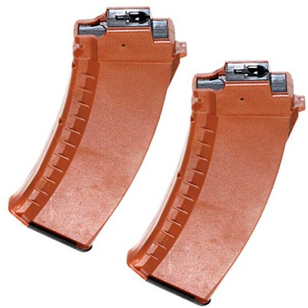 Airsoft Gang Airsoft Gun Magazine 1 Airsoft Parts Battleaxe 2pcs 70rd Mid-Cap Magazine for Tokyo Marui Next Gen Gen2 AK EBB Orange Brown