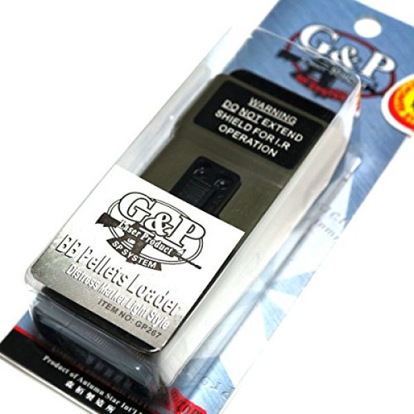 Airsoft Storm Airsoft Gun Magazine 4 Airsoft Wargame Tactical Shooting Gear G&P GP267 Military Distress Marker Light Type BB Loader 130rd Olive Drab OD