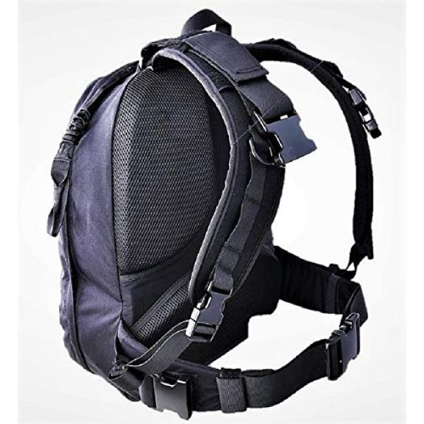 SOETAC Tactical Backpack 3 Cordura Molle System Bag Carrier Combat Army Gear Quick Release Military Invisible Tactical Vest Backpack (Black)