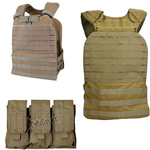 JFFCE Airsoft Tactical Vest 2 JFFCE Tactical Vest Fully Adjustable for Shooting Hunting Outdoor Activities
