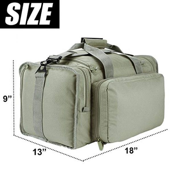SoarOwl Pistol Case 6 SoarOwl Tactical Gun Range Bag Shooting Duffle Bags for Handguns Pistols with Lockable Zipper and Heavy Duty Antiskid Feet (Camouflage)