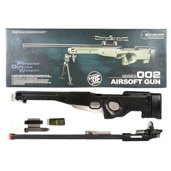 AGM Airsoft Rifle 7 Airsoft AGM Metal Bolt Action L96 AWP Sniper Rifle Black