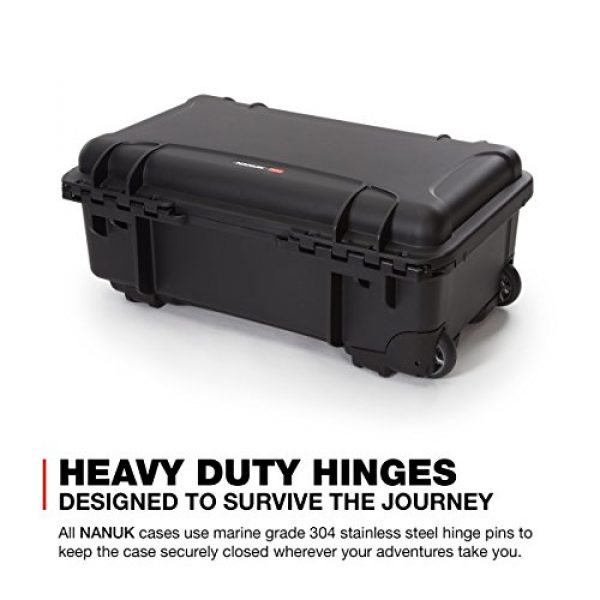 Nanuk Pistol Case 7 Nanuk 935 Waterproof Professional Gun Case with Foam Insert for 6UP w/Wheels