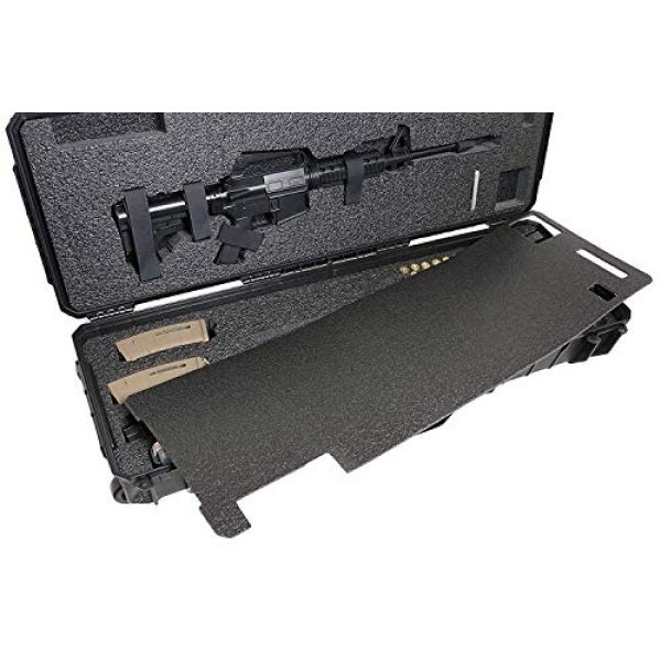 Case Club Rifle Case 4 Case Club KSG/DP-12 & AR Pre-Cut Waterproof Case with Accessory Box and Silica Gel to Help Prevent Gun Rust