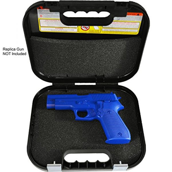 Glock Pistol Case 2 Glock Single Handgun Lockable Hard Black Pistol Case