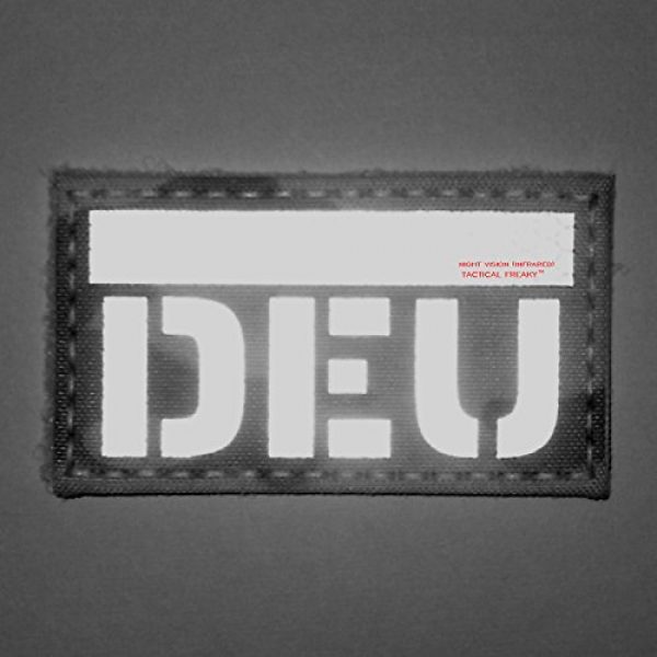 Tactical Freaky Airsoft Morale Patch 2 IR Bundeswehr Germany Flag DEU Tan Coyote Brown Deutschland Flagge 3.5x2 Infrared IFF Tactical Morale Touch Fastener Patch