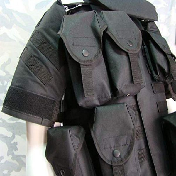 BGJ Airsoft Tactical Vest 5 Outdoors Tactical Paintball Airsoft Military OTV Body Armor Durable Carrier Combat Vest Men Soft Cushion Pads Full Adjustable Wa