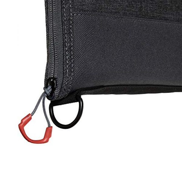 Allen Company Pistol Case 4 Allen Company 11 inch Auto-Fit 2.0 Deluxe Handgun Case, Gray/Red