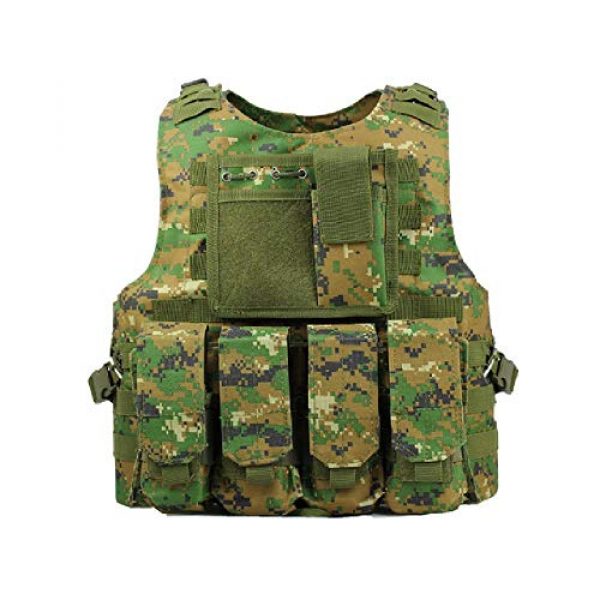 BGJ Airsoft Tactical Vest 1 BGJ Military Tactical Vest Equipment Molle Assault Carrier Airsoft Vest Outdoor Shooting CS Hunting Combat Camouflage Vest Gear