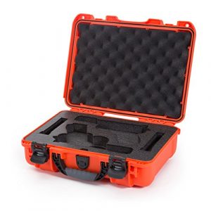 Nanuk Pistol Case 1 Nanuk 910 2UP Waterproof Hard Case w/Custom Foam Insert for Glock Pistols - Orange