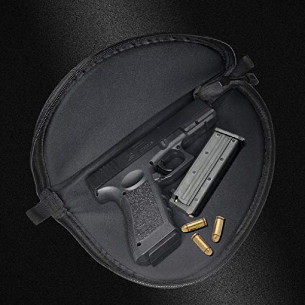 Champlus Pistol Case 5 Champlus Pistol Rug Extra Durable 900 Denier with Ultra Soft Neoprene Liner Pistol Bag Soft Pistol Case Handgun Case Handgun Rug Pistol Storage Bag-Black