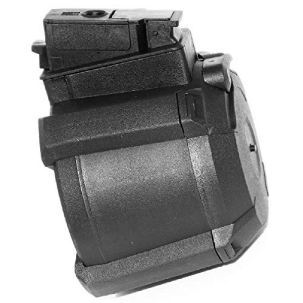 Airsoft Shopping Mall Airsoft Gun Magazine 2 Airsoft Shooting Gear Battleaxe 1400rd Sound Control Electric Drum Magazine for JG(Jing Gong), Classic Army, ICS, APS, D-Boys, CYMA, Tokyo Marui AK Series AEG Black