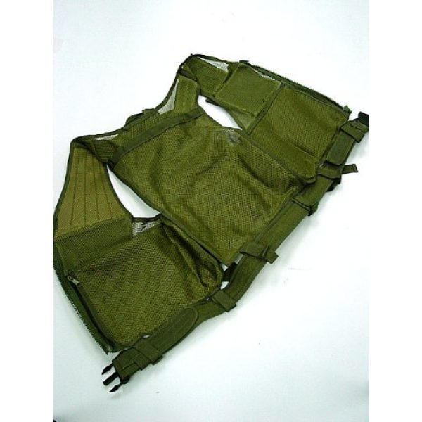 Airsoft Airsoft Tactical Vest 2 Airsoft Deluxe Airsoft Tactical Combat Mesh Vest OD