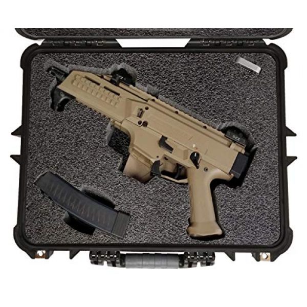 Case Club Pistol Case 2 Case Club CZ Scorpion EVO 3 S1 Pistol & S2 Pre-Cut Waterproof Pistol Case with Silica Gel to Help Prevent Gun Rust (Gen 2)
