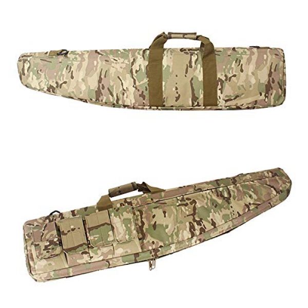 Sunny Rifle Case 4 Outdoor Sports Gear Tactical Assault Combat Camouflage Rifle Gun Case Cover Shooting Hunting Fishing Pack Tactical Airsoft Gun Long Bag - Green - 120cm