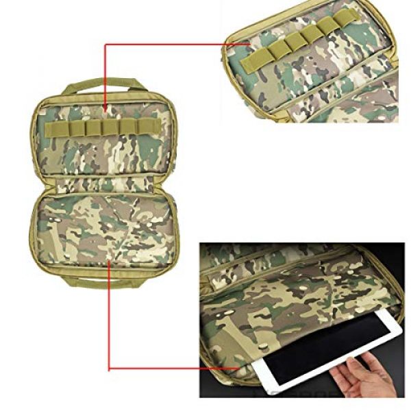 JFFCE Pistol Case 2 JFFCE Tactical Molle Pistol Storage case for Single Pistol and Mag with Heavy Duty Double Zippers