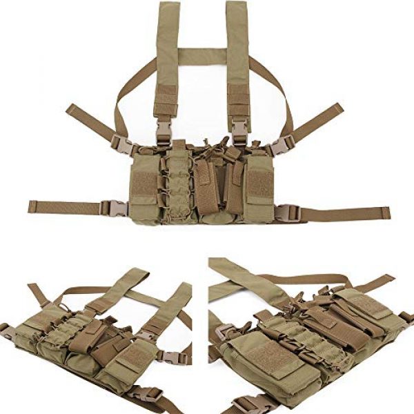 Jadedragon Airsoft Tactical Vest 4 Jadedragon Tactical CS Field Vest Adjustable Ultra-Light Breathable Chest Rig Outdoor Training Vest