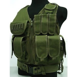 Airsoft Airsoft Tactical Vest 1 Airsoft Deluxe Airsoft Tactical Combat Mesh Vest OD