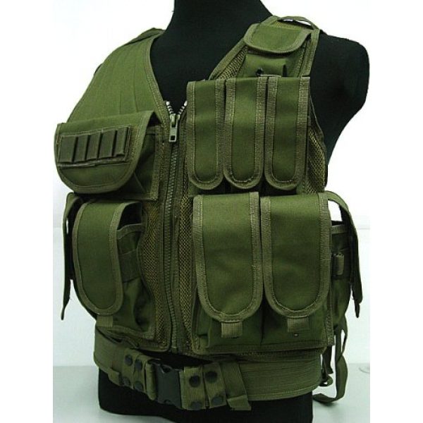 Airsoft Airsoft Tactical Vest 1 Airsoft Deluxe Airsoft Tactical Combat Mesh Vest OD