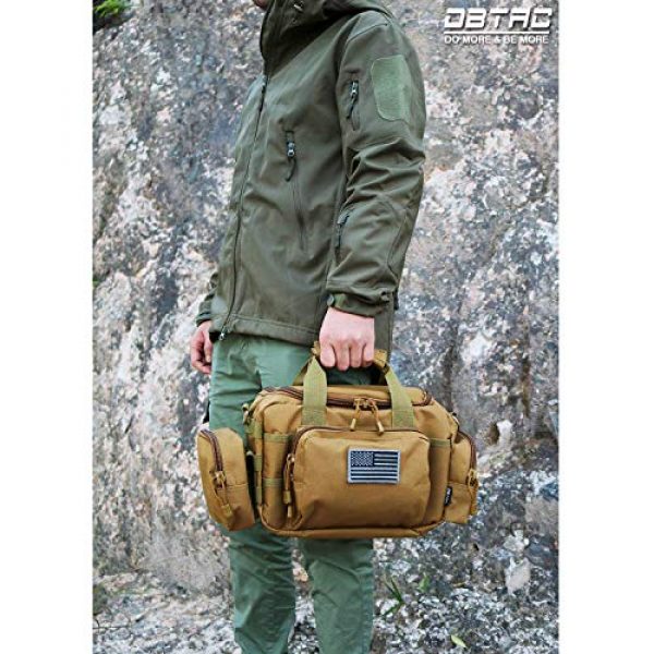 DBTAC Pistol Case 2 DBTAC Range Bag Small for 2X Pistol (Tan) + Pistol Handbag XS for 1~2 Pistol (Tan), Lockable Zipper, Durable Material, Compact Design