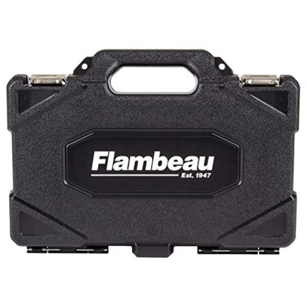 Flambeau Outdoors Pistol Case 1 Flambeau Outdoors 35DWS Safe Shot Double Wall Single Pistol Case 12", Portable Firearm Storage Accessory, Black