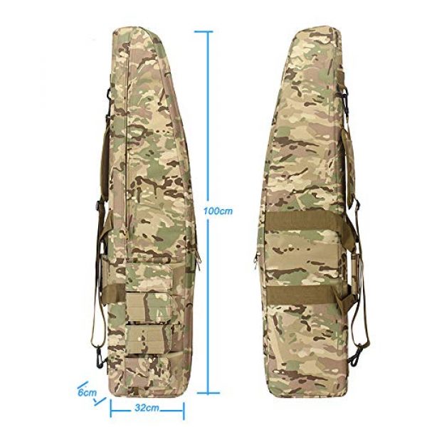 Sunny Rifle Case 3 Outdoor Sports Gear Tactical Assault Combat Camouflage Rifle Gun Case Cover Shooting Hunting Fishing Pack Tactical Airsoft Gun Long Bag - Green - 120cm