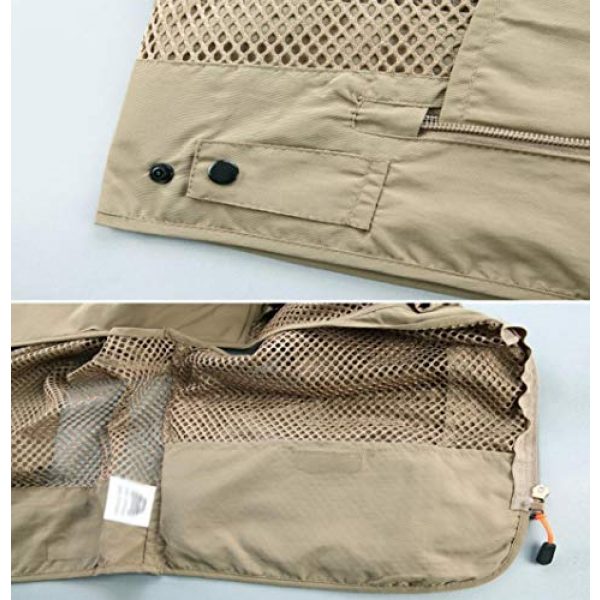 DAFREW Airsoft Tactical Vest 7 DAFREW Casual Vest Multi-Pocket Quick-Drying Vest mesh Breathable Vest Outdoor Leisure Fishing Photography Vest (Color : Green, Size : L)