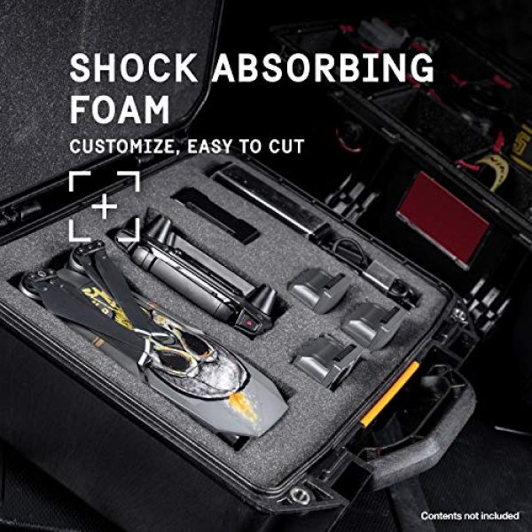 Pelican Pistol Case 7 Vault by Pelican - V600 Large Pistol/Equipment Case with Foam (Black)