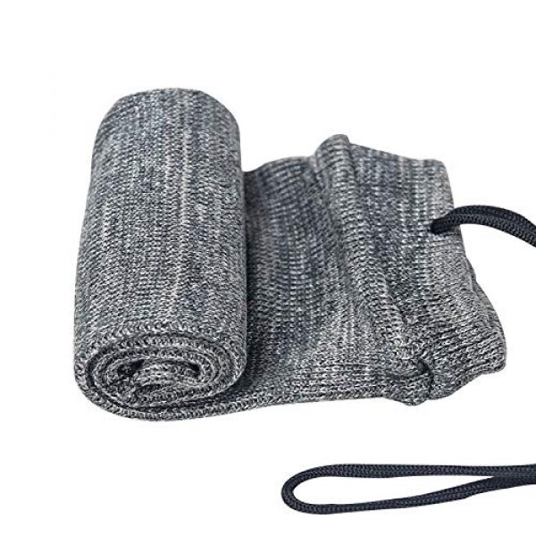 lanhe tactical Rifle Case 3 lanhe tactical Silicone Treated Gun Sock Knit Sleeve Case Dust Cover Outdoor Shooting Hunting Sack Storage Bag for Rifle Shotgun/Handgun Pistol, 52 inch/14 inch, 3 Pack