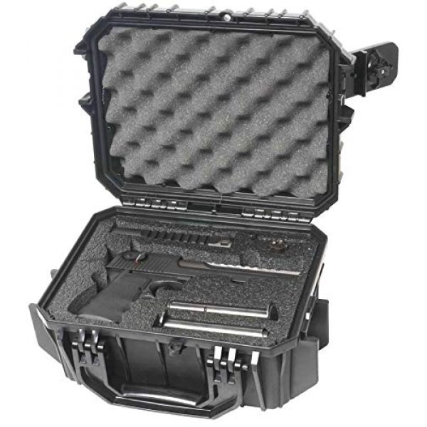 Case Club Pistol Case 4 Case Club Desert Eagle Pre-Cut Waterproof Case with Storage for 4 Extra Magazines & 1 Extra Barrel