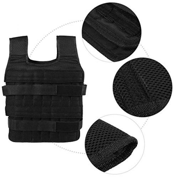 Aiggend Airsoft Tactical Vest 3 Tactical Vests, 50KG Weighted Vest Strength Training Jacket for Workout Fitness
