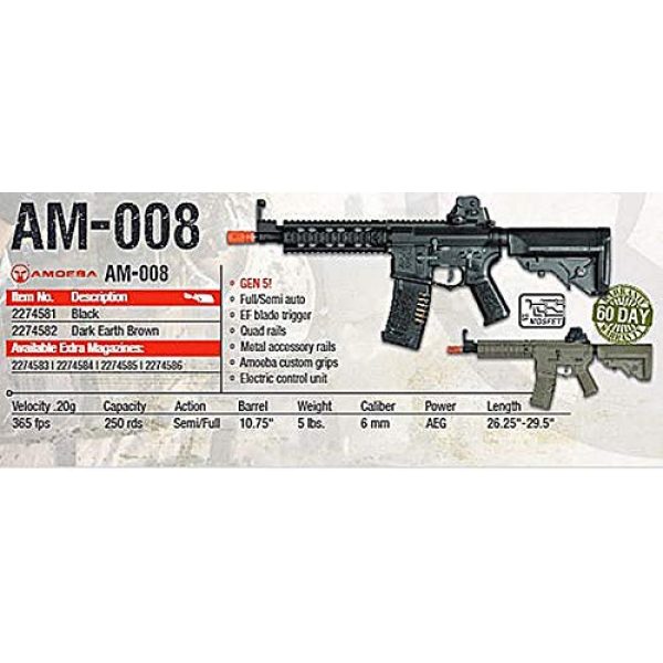 Elite Force Airsoft Rifle 3 Elite Force Amoeba AM-008 AEG Automatic 6mm BB Rifle Airsoft Gun, FDE