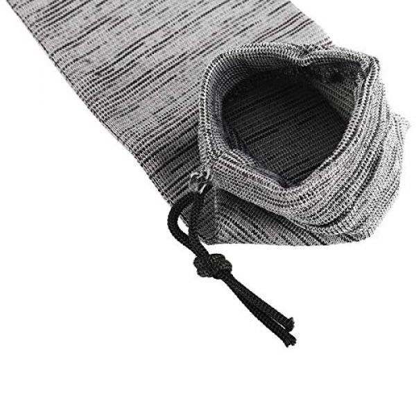 XMSound Rifle Case 4 XMSound Knit Gun Sock, Fits to 52", Anti-Rust, Silicone Treated, Drawstring Closure (4 Pack)