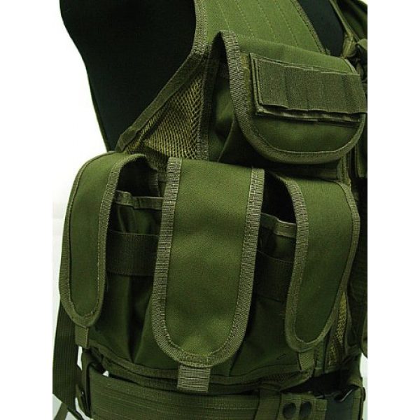 Airsoft Airsoft Tactical Vest 3 Airsoft Deluxe Airsoft Tactical Combat Mesh Vest OD