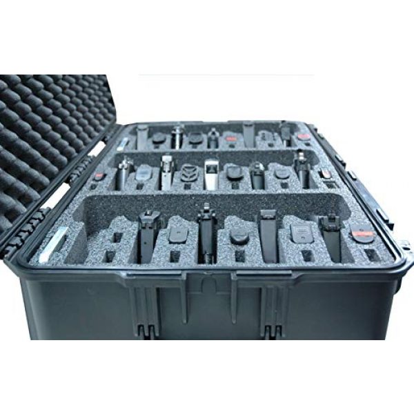 Case Club Pistol Case 5 Case Club Waterproof 15 Pistol Case with Silica Gel