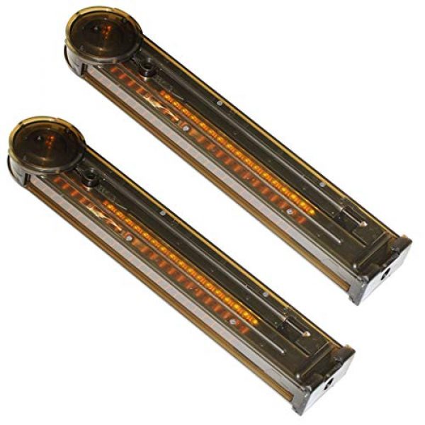 Generica Airsoft Gun Magazine 2 Airsoft Spare Parts 2pcs Pack Army Force 68rd Standard Magazine for P90 Series AEG