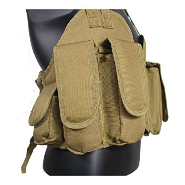 Yoghourds Airsoft Tactical Vest 7 Yoghourds Tactical Vest for Men Airsoft Guns Vest Adjustable Outdoor Combat Training Vest Ultra-Light Breathable for Adults in Hunting Fishing CS Field