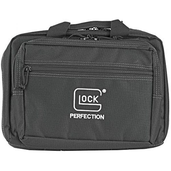 Glock Pistol Case 1 Glock Perfection OEM Double Pistol Range Bag Case 12.5"x 9.5"x 4.5"