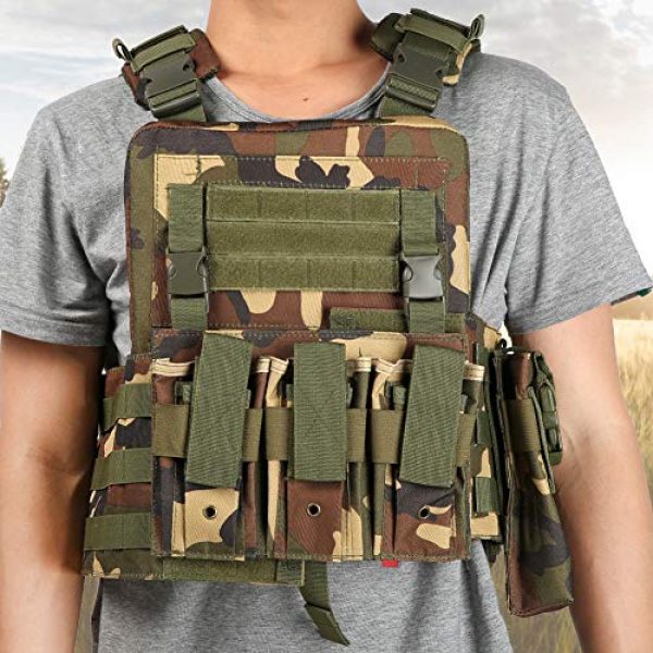Meiyya Airsoft Tactical Vest 7 Meiyya Lightweight Molle Tactics Wear Resistant Adjustable Outdoor Waistcoat, Outdoor Tactics Waistcoat, Multi Pocket for Put Items Items