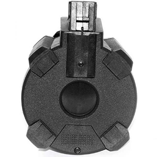 Airsoft Shopping Mall Airsoft Gun Magazine 4 Airsoft Shooting Gear Battleaxe 1400rd Sound Control Electric Drum Magazine for JG(Jing Gong), Classic Army, ICS, APS, D-Boys, CYMA, Tokyo Marui AK Series AEG Black