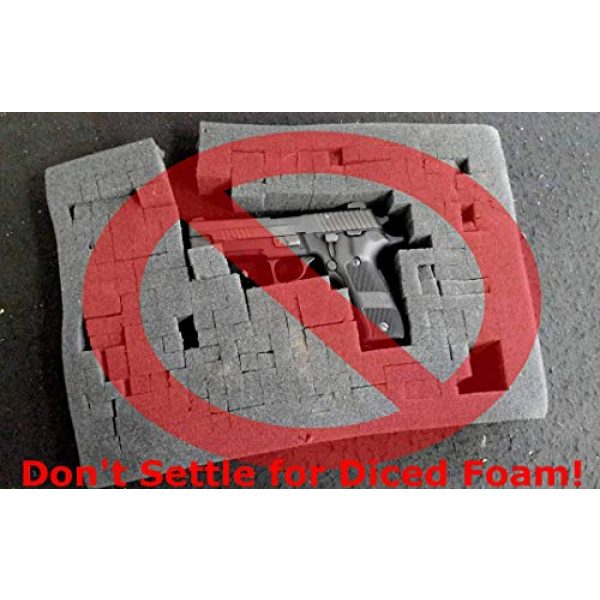 Case Club Pistol Case 5 Case Club 2 Pistol 8 Magazine Pre-Cut Waterproof Case with Silica Gel to Help Prevent Gun Rust