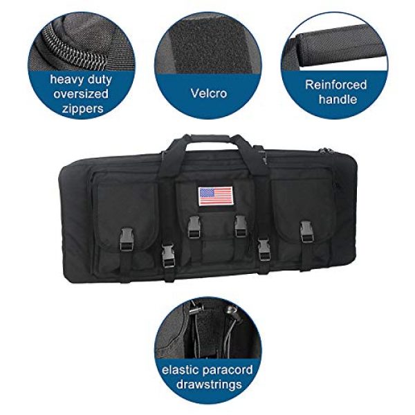 Paladins Rifle Case 6 Paladins Gun Case Rifle Bag Double Rifle Case with Magazine Pockets 32/48 inch