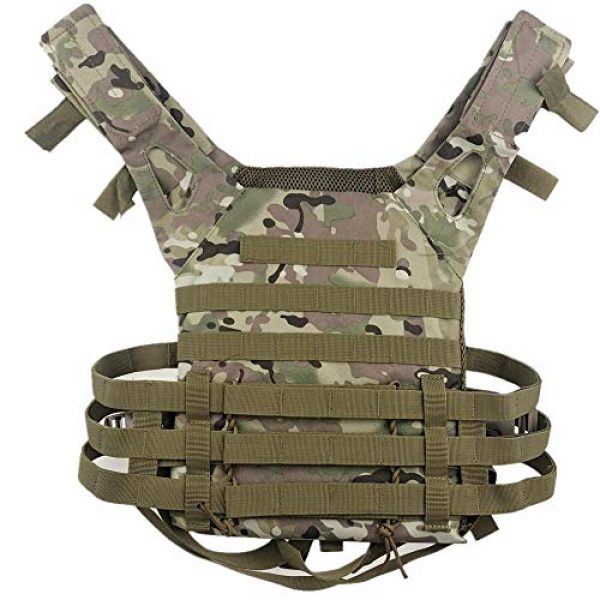 BGJ Airsoft Tactical Vest 5 BGJ Men Hunting Tactical Vest Military Molle Plate Carrier Magazine Airsoft Paintball CS Outdoor Protective Lightweight Vest