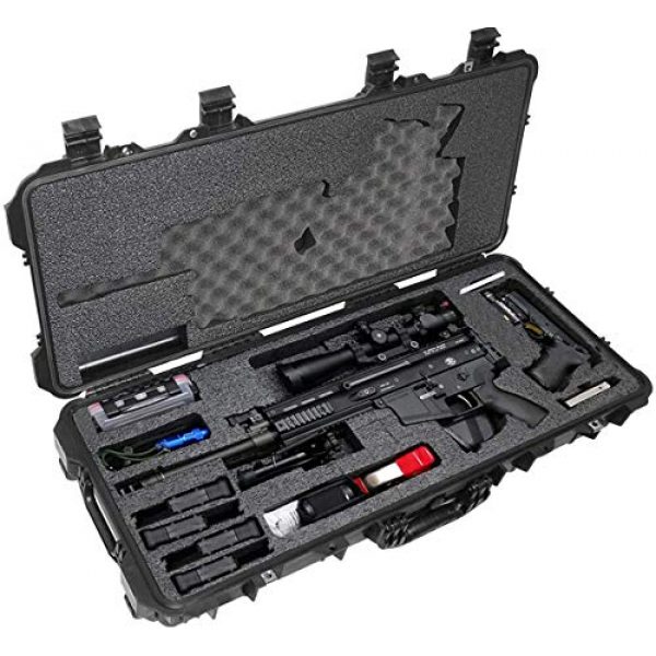 Case Club Rifle Case 1 Case Club SCAR17S Pre-Cut Waterproof Rifle Case with Accessory Box and Silica Gel to Help Prevent Gun Rust (Gen 2)