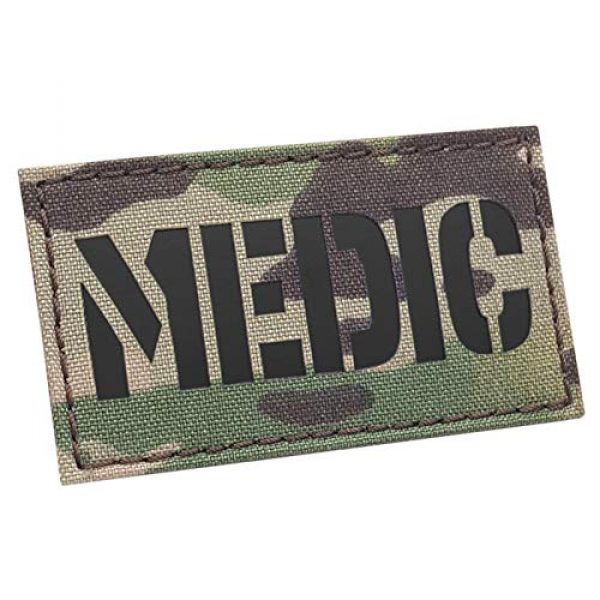 Tactical Freaky Airsoft Morale Patch 1 IR Multicam Medic 2x3.5 MED Medical EMS OCP Tactical Morale Touch Fastener Patch